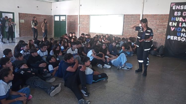 Incendios forestales: alumnos de Concarán y Santa Rosa del Conlara tuvieron una jornada educativa