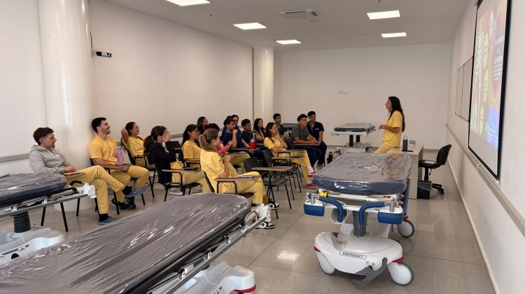 Realizaron una capacitación sobre tratamiento del músculo diafragma