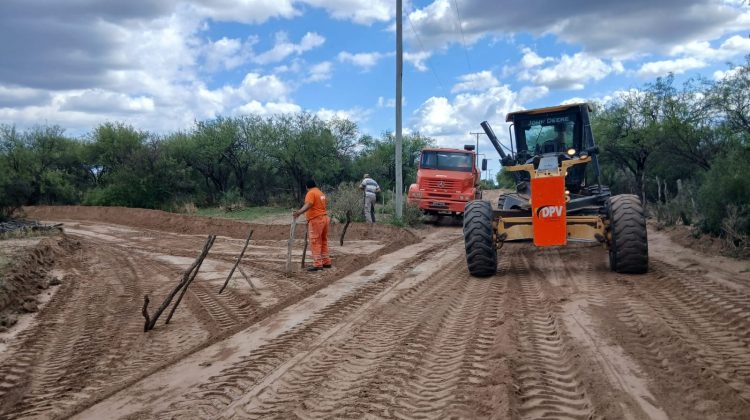 Vialidad Provincial realizó mantenimiento en rutas no pavimentadas de Ayacucho, Belgrano y Pringles