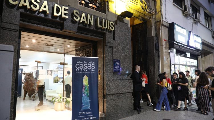 San Luis volvió a ser una de las paradas más convocantes en la Noche de las Casas de Provincia