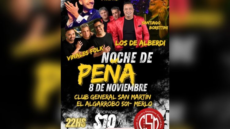 Realizarán el evento ‘La gran peña del festival’ en la Villa de Merlo