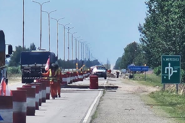 Reconstruyen 170 losas en la Autopista de las Serranías Puntanas y hay otras 105 proyectadas