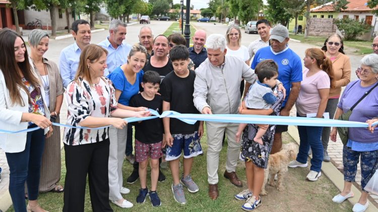 Inauguraron obras que mejoran la circulación y la calidad de vida de los vecinos de Naschel