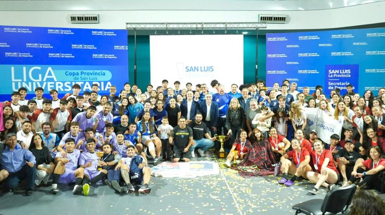 La Liga Universitaria cerró con la UNSL como la gran ganadora