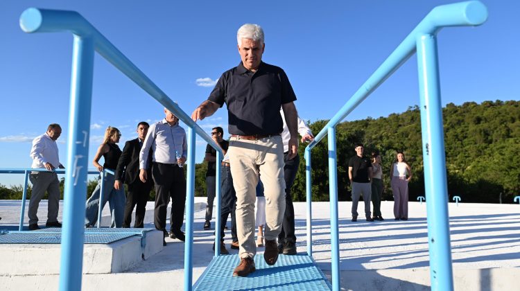 El Gobierno presentó las mejoras de la Estación de Bombeo N°5 de la Villa de Merlo