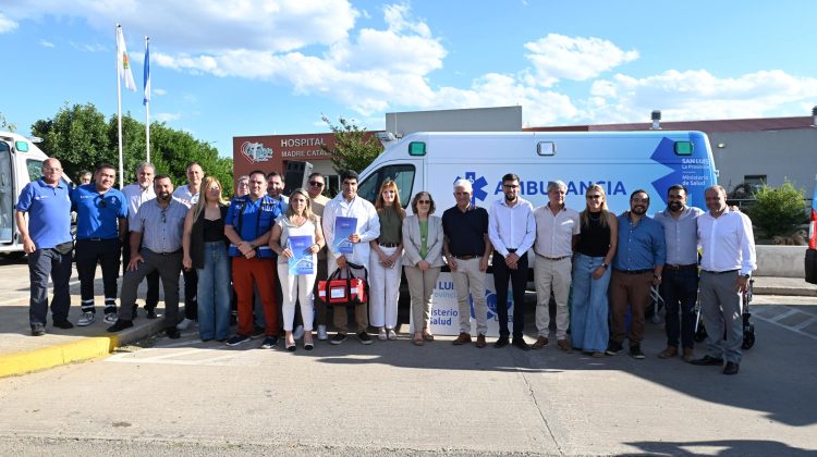 Entregaron ambulancias y equipamiento de ablación de órganos al hospital ‘Madre Catalina Rodríguez’