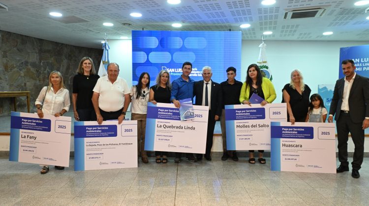 Más de 30 establecimientos productivos recibieron fondos nacionales por sus servicios ambientales