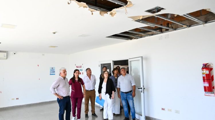 Poggi recorrió el centro de salud de Beazley y anunció obras para mejorar sus condiciones edilicias