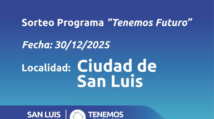 Continúa el sorteo: dieron a conocer los primeros sorteados de la ciudad de San Luis