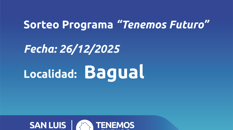Bagual: listado de familias sorteadas