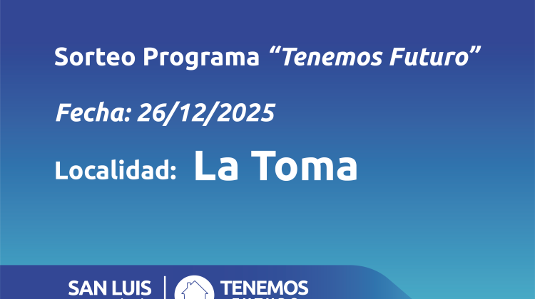 La Toma: listado de familias sorteadas