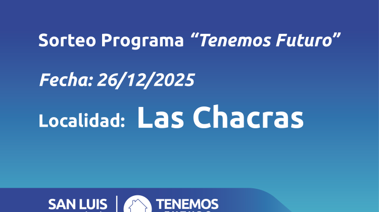 Las Chacras: listado de familias sorteadas