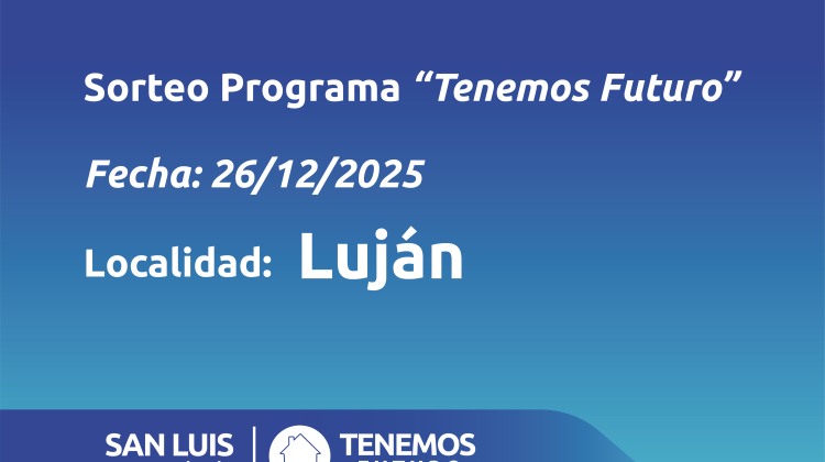 Luján: listado de familias sorteadas
