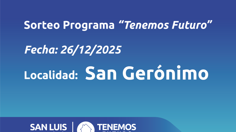 FALTA EL PAR – San Gerónimo: listado de familias sorteadas