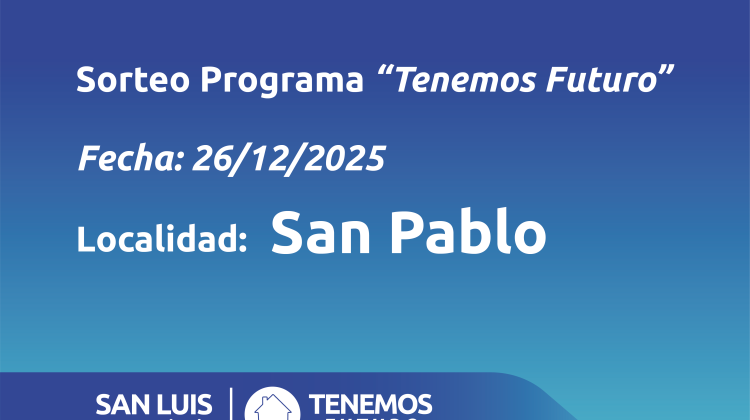 San Pablo: listado de familias sorteadas