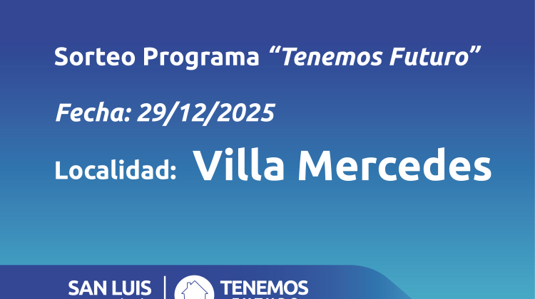 Resultados del sorteo de los inscriptos de Villa Mercedes