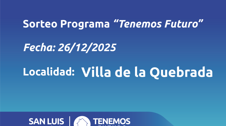 Villa de la Quebrada: listado de familias sorteadas