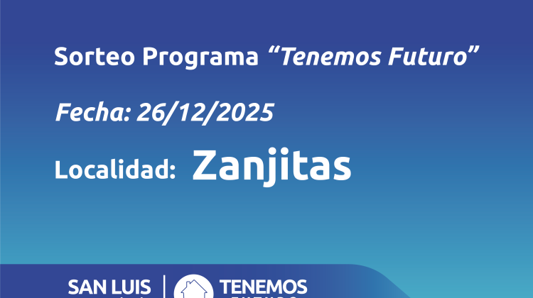 Zanjitas: listado de familias sorteadas