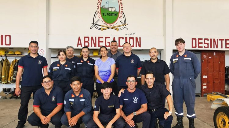 Autoridades de Seguridad visitaron a los Bomberos Voluntarios de Villa Mercedes y Justo Daract