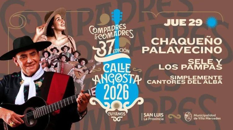 Fiesta Nacional de la Calle Angosta 2026: comenzó la venta de entradas anticipadas 
