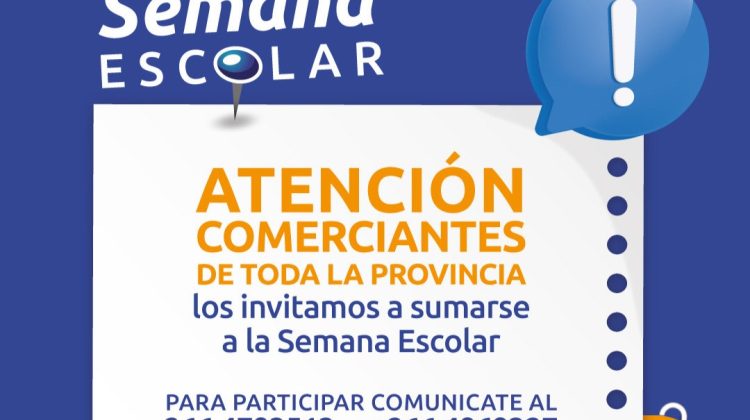 Invitan a comercios a sumarse a la Semana Escolar con precios accesibles