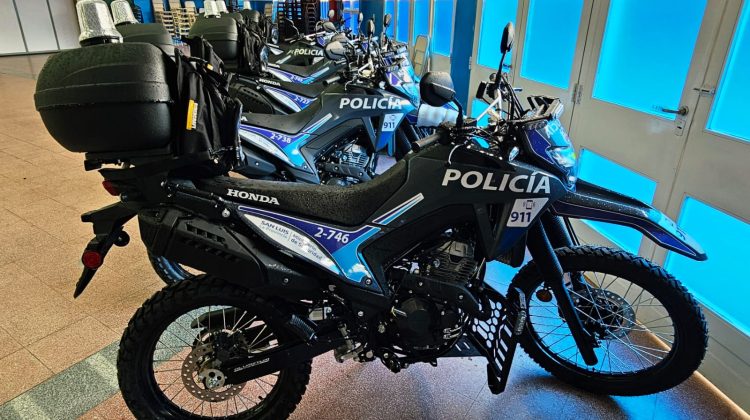 Capacitación y prevención del delito: el Gobierno incorpora nuevas motocicletas