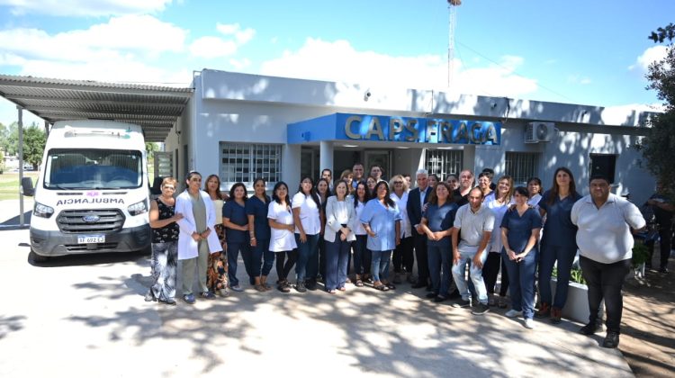En Fraga, Poggi presentó las mejoras edilicias del Centro de Atención Primaria de la Salud