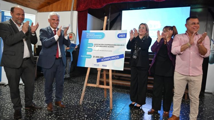 Dos cooperadoras escolares del departamento Pedernera cumplieron con sus proyectos sociales