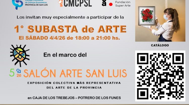 El 5° Salón Arte San Luis contará con más de 100 artistas y más de 350 obras