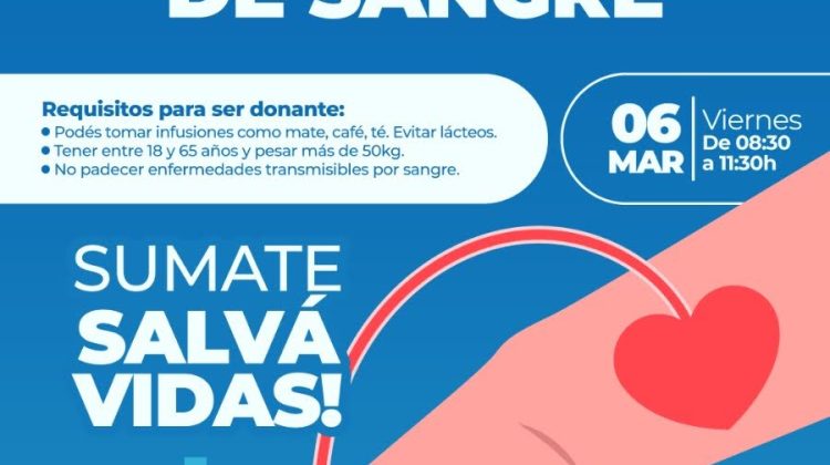 Convocatoria a una nueva jornada de donación de sangre