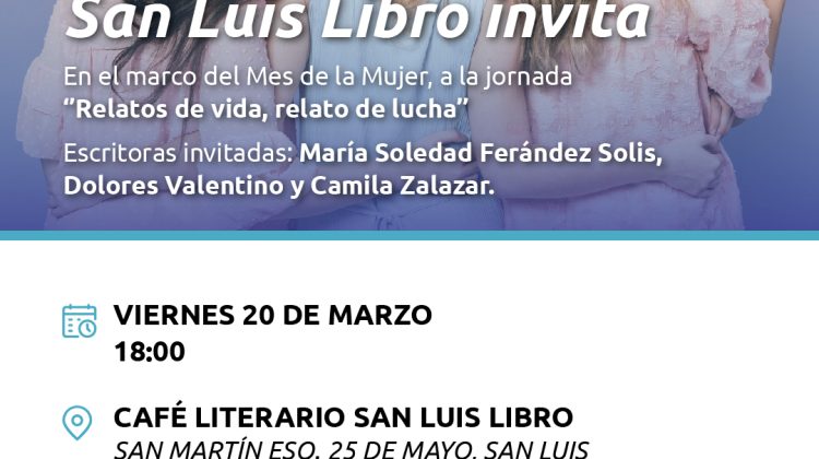 Tres autoras compartirán sus historias de resiliencia en San Luis Libro