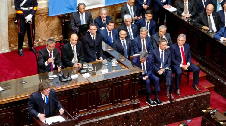 Poggi participó del inicio de sesiones ordinarias en el Congreso Nacional