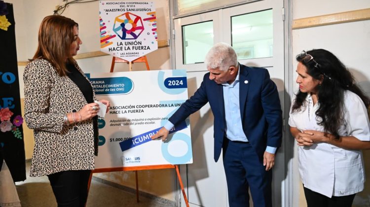 La cooperadora de la Escuela N°213 de Las Aguadas trabaja para embellecer el establecimiento