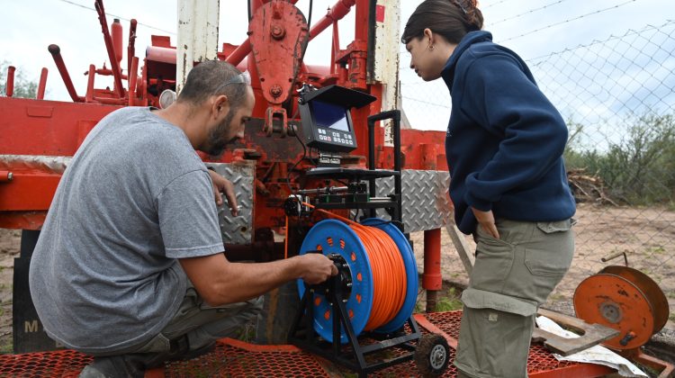 Inspeccionaron la nueva perforación en Los Coros