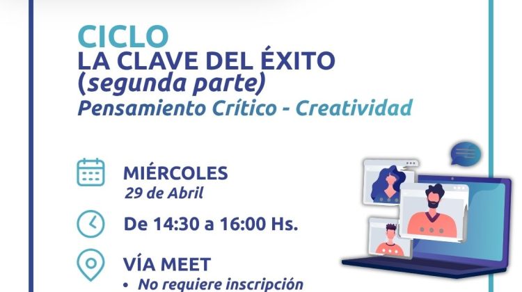 Dictarán una nueva capacitación virtual sobre pensamiento crítico y creatividad para emprendedores