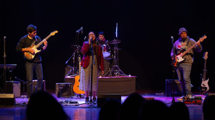Los artistas brillaron en el escenario del Centro Cultural Puente Blanco