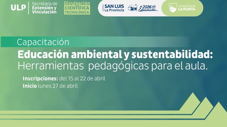 La ULP brindará capacitación docente de nivel Inicial sobre Educación Ambiental y Sustentabilidad