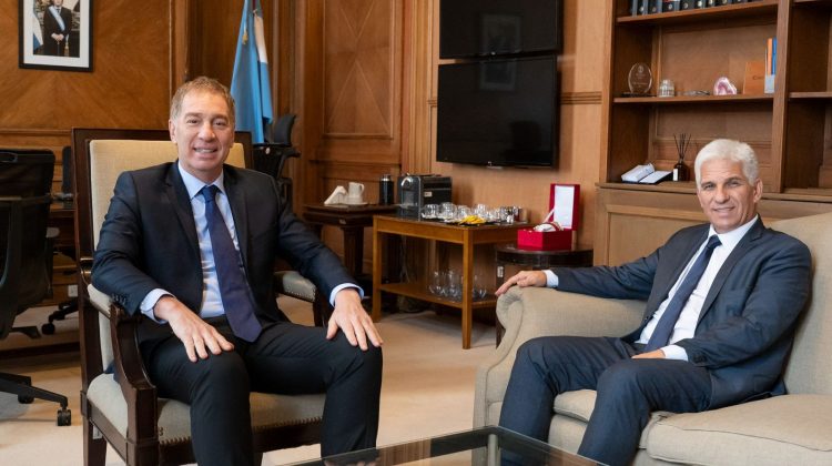 Claudio Poggi se reunió en Casa Rosada con Diego Santilli