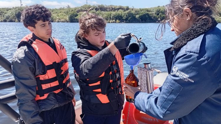 Realizaron tareas de fiscalización en el dique La Huertita