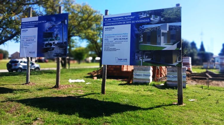 El Gobierno avanza con las primeras etapas constructivas de las viviendas de Arizona