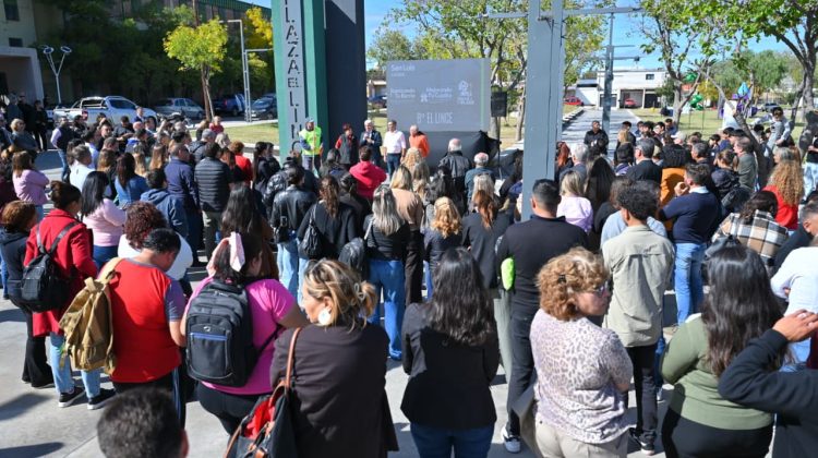 Renovaron la plaza ‘El Lince’ con luminaria LED, mobiliario urbano y concientización