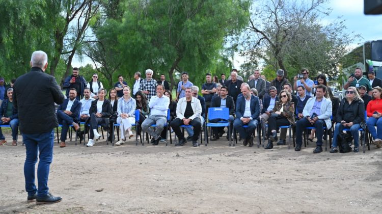 Presentaron el Paseo del Ferrocarril en el predio de la ex estación de Concarán