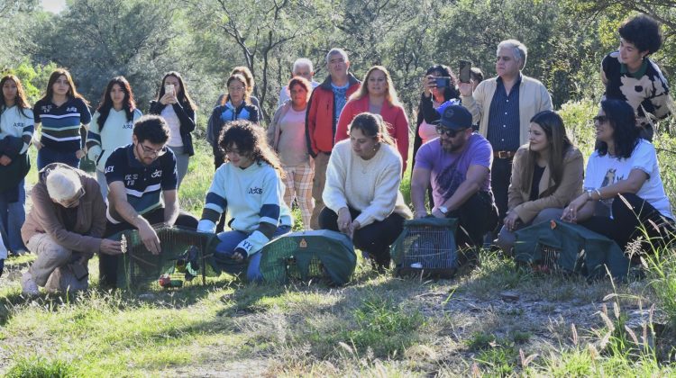 Liberaron aves autóctonas en la reserva natural ‘Quebrada de las Higueritas’