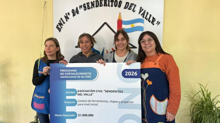 ‘Fortalecimiento Institucional’ llegó a Naschel con apoyo concreto para dos asociaciones locales
