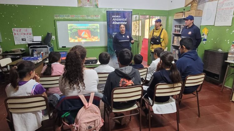 La Escuela Ambiental Itinerante llevó sus talleres a distintas localidades de San Luis