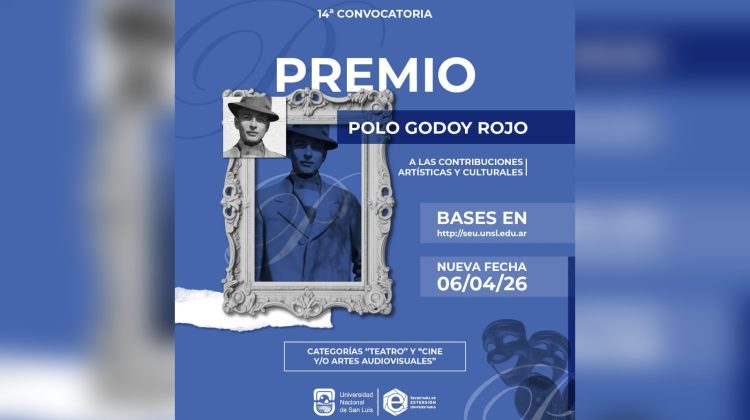 Extendieron hasta este lunes el plazo de la convocatoria pública al Premio ‘Polo Godoy Rojo’ 2026