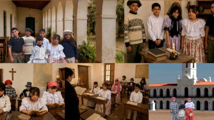 Alumnos recrearon la época colonial desde el aula
