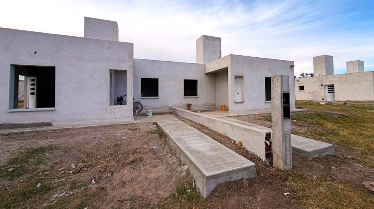 Las viviendas de Concarán y Santa Rosa del Conlara avanzan hacia la etapa final de obra