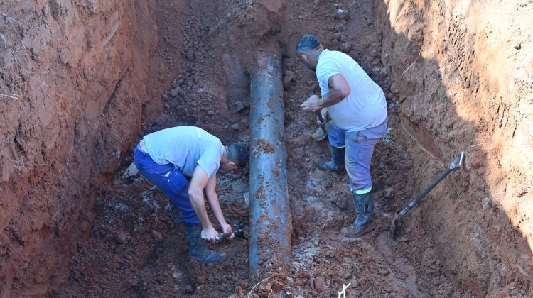 Finalizaron las tareas de reparación en el Troncal II del acueducto Nogolí