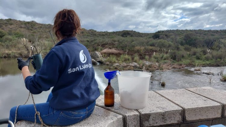 San Luis Agua fiscalizó el río Conlara en distintas localidades
